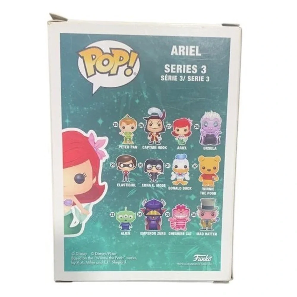 Funko Pop‎ Disney The Little Mermaid Ariel 27 Series 3 Vinyl Figure Red Hair